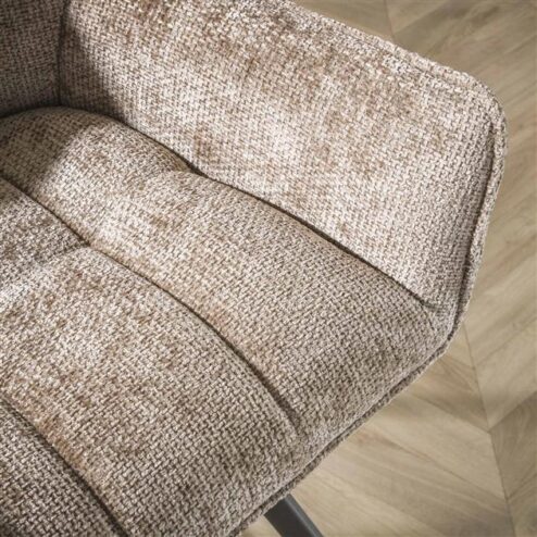 Kelly Barstoel draaibaar rich Champagne