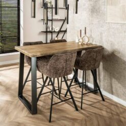 Kelly Barstoel draaibaar rich Taupe