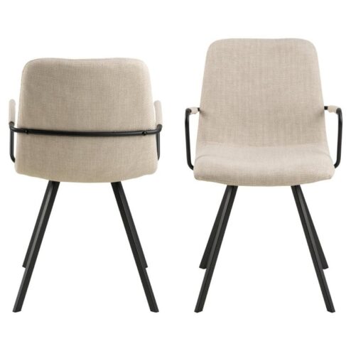 Kraman Eetkamerstoel Beige