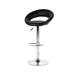 Lerani Barkruk Zwart PU Leer