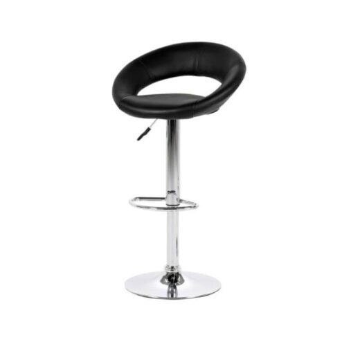 Lerani Barkruk Zwart PU Leer