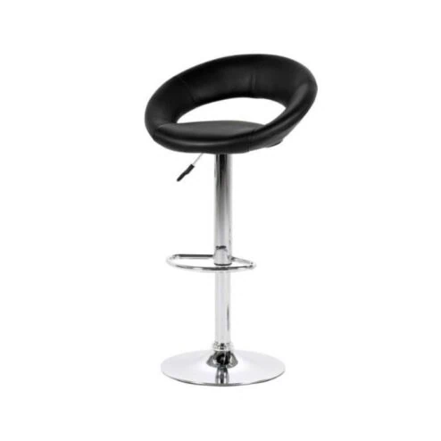 Lerani Barkruk Zwart PU Leer