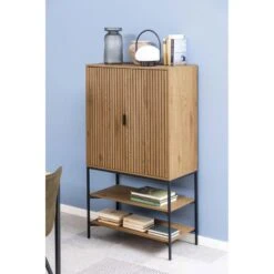 Lexora Wandkast Eiken lichtbruin 80cm