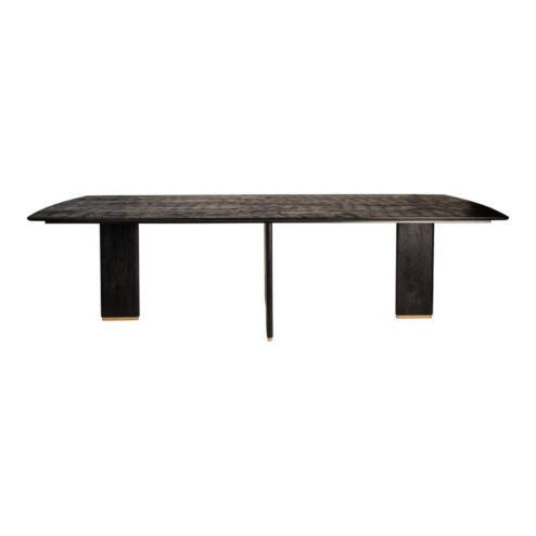 Lior Eettafel Zwart Goudpoot 240cm