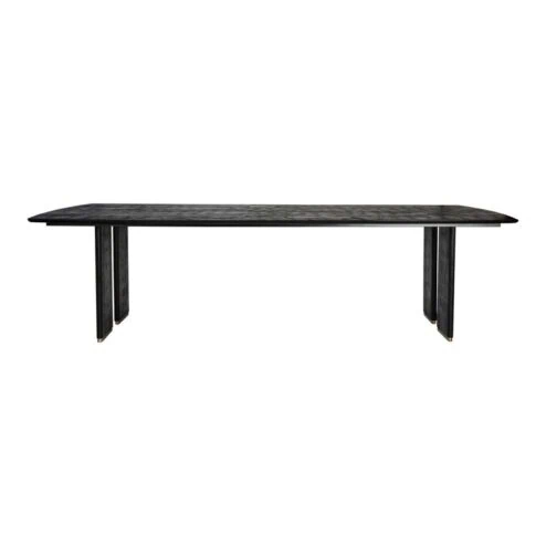 Lior Eettafel Zwart Goudpoot 280cm