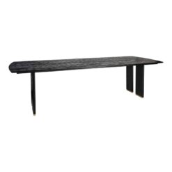 Lior Eettafel Zwart Goudpoot 280cm