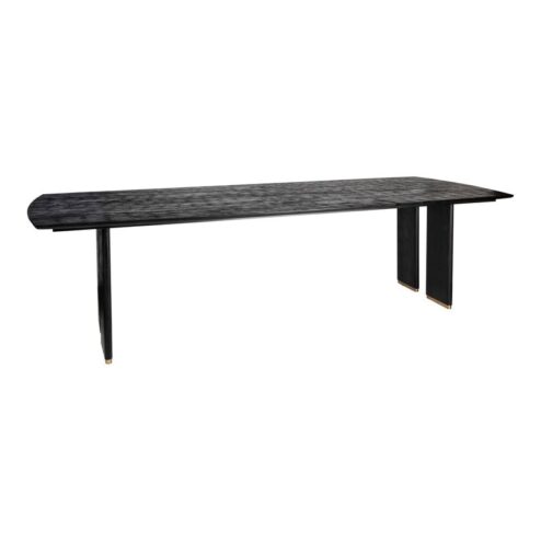 Lior Eettafel Zwart Goudpoot 280cm