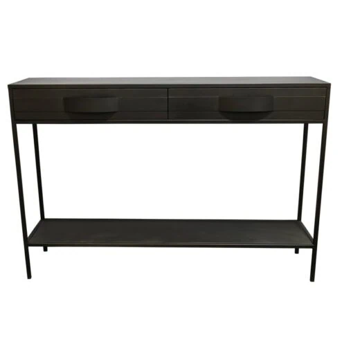Loua Sidetable Bruin Metaal 120cm