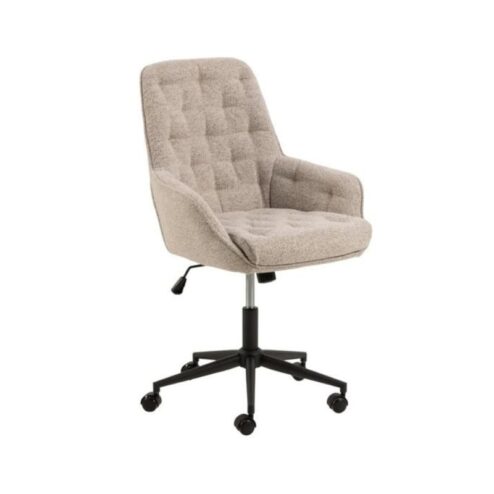 Lucano Bureaustoel Beige Stof