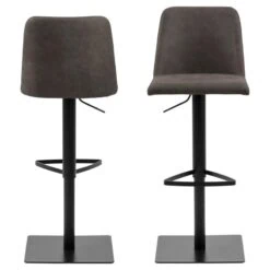 Luno Barkruk Antraciet/Bruin