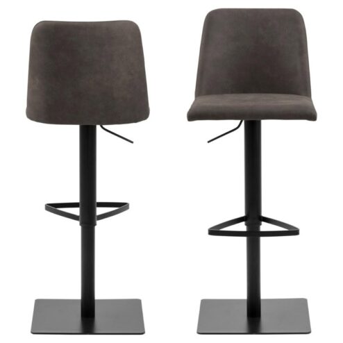 Luno Barkruk Antraciet/Bruin