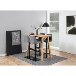 Luno Barkruk Antraciet/Bruin