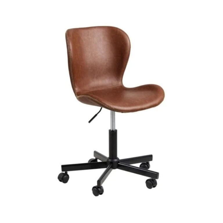 Lysor Bureaustoel Bruin PU Leer