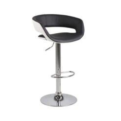 Milora Barkruk Zwart PU Leer