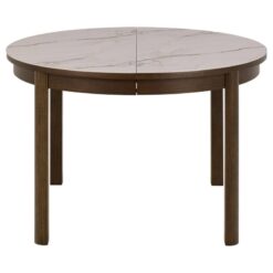 Mirano Uitschuifbare Eettafel Rond Keramiek 120cm