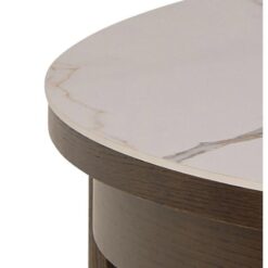 Mirano Uitschuifbare Eettafel Rond Keramiek 120cm