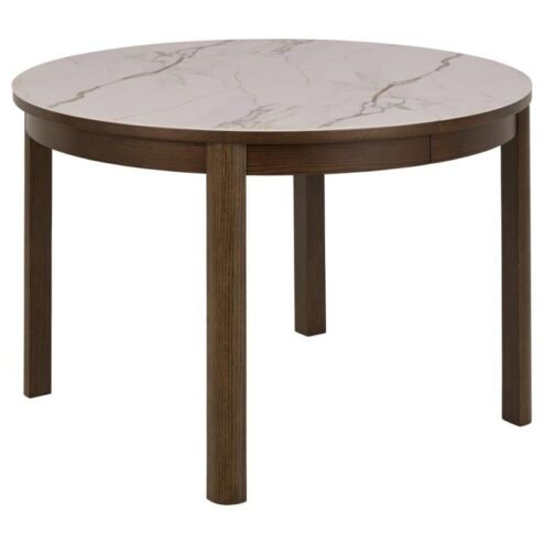 Mirano Uitschuifbare Eettafel Rond Keramiek 120cm