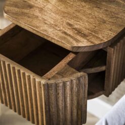 Namra zwevend Nachtkastje Mangohout 32cm