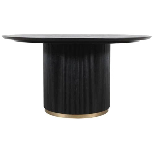 Naro Eettafel Zwart Mangohout 150cm