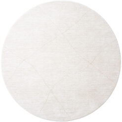 Nica vloerkleed Crème Rond 240x240cm