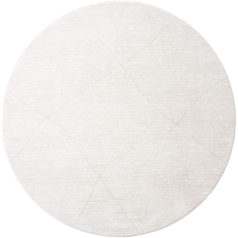 Nica vloerkleed Crème Rond 280x280cm