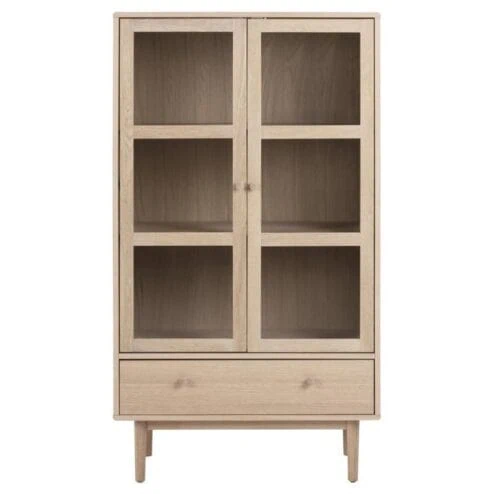 Nordvik Vitrinekast Naturel 80cm