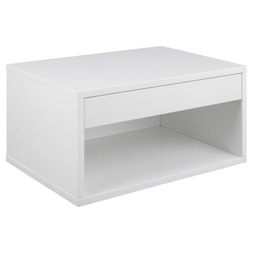 Olira zwevend Nachtkastje Wit 50cm