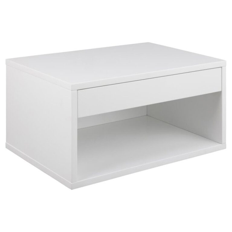 Olira zwevend Nachtkastje Wit 50cm