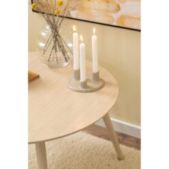 Revar Salontafel Rond Bamboe 80cm