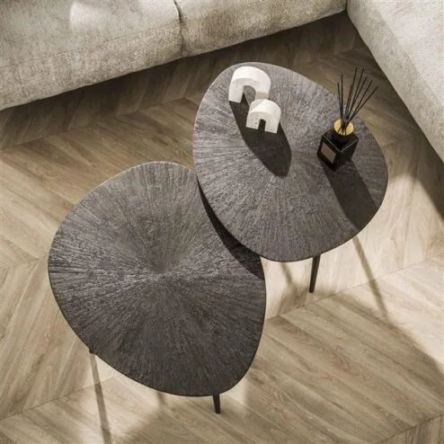 Russell Salontafel set van 2 organisch Brons