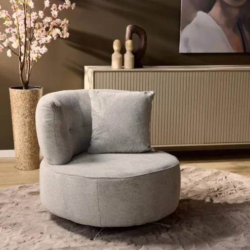 Fauteuil Celien Lichtgrijs