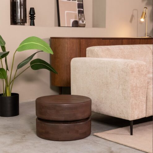 Salontafel Milly Espresso Mangohout 50cm