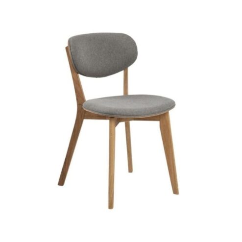 Skano Eetkamerstoel Grijs met Hout