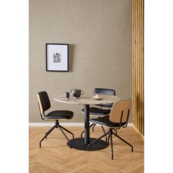 Sorana Eetkamerstoel Zwart met Hout