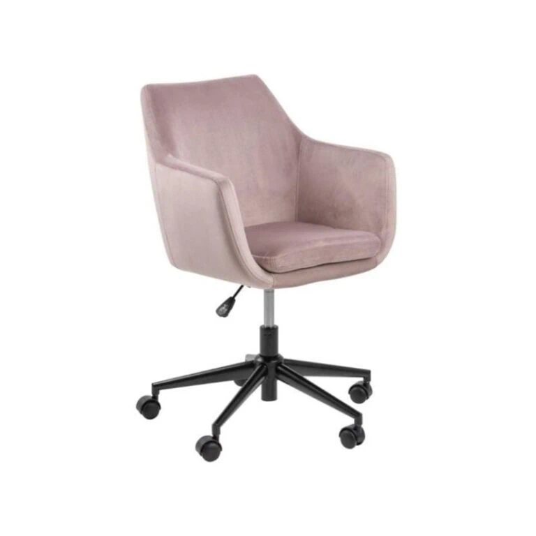 Tarella Bureaustoel met armleuning Roze Stof