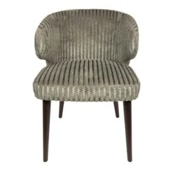 Taro Eetkamerstoel Groen Donkerhout