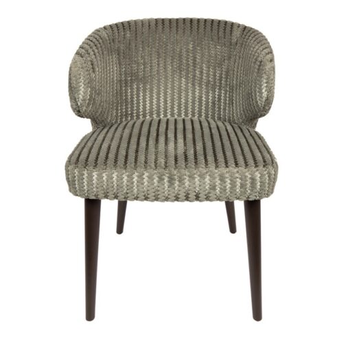 Taro Eetkamerstoel Groen Donkerhout