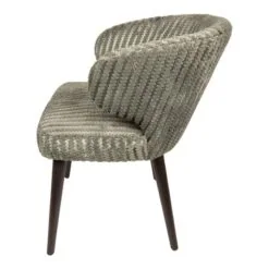 Taro Eetkamerstoel Groen Donkerhout