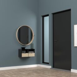 Temari Nachtkastje Zwart/Hout 30cm