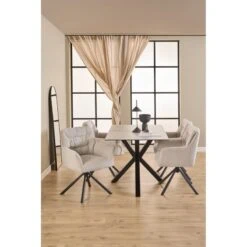 Terano Eetkamerstoel Beige Stof