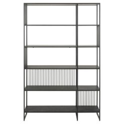 Tissaro Boekenkast Hoog Zwart 120cm