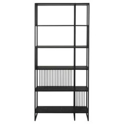 Tissaro Boekenkast Hoog Zwart 85cm