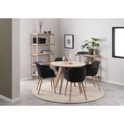 Valetta Eettafel Rond Naturel 100cm