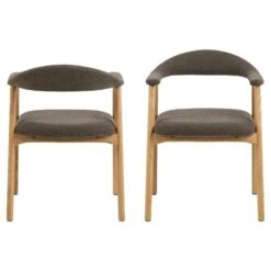 Vandis Eetkamerstoel Bruin Stof