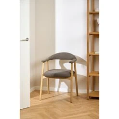 Vandis Eetkamerstoel Bruin Stof