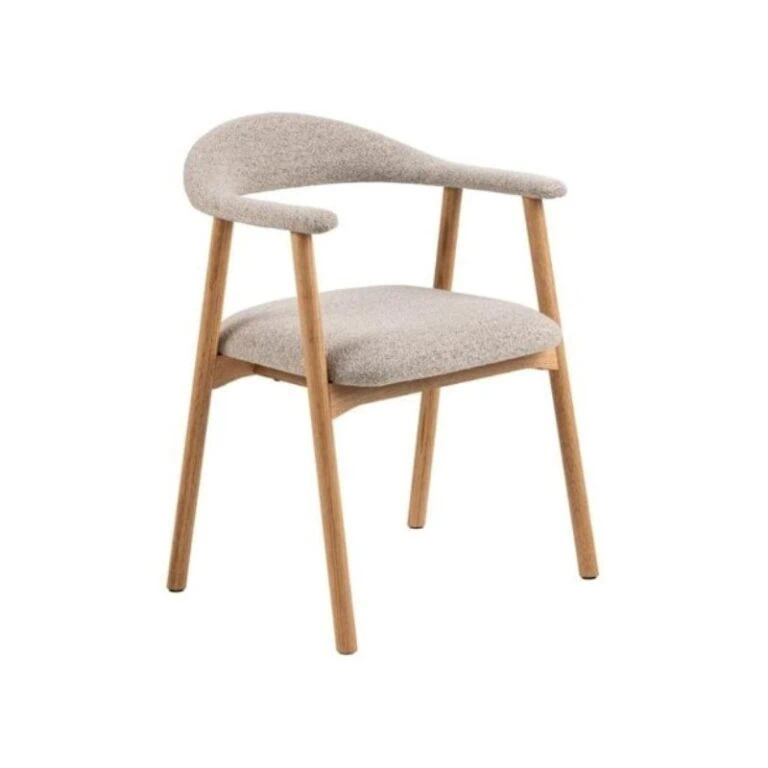 Vandis Eetkamerstoel Taupe Stof