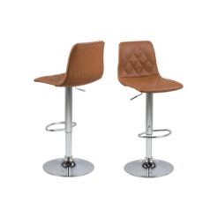 Venetia Barkruk Bruin PU Leer