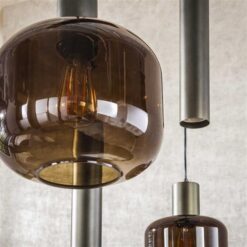 Vigo 7-lichts Hanglamp Bruin