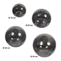 Zavi 5-lichts Getrapte Hanglamp Smoke Bol