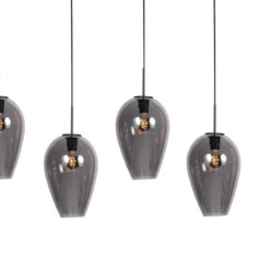 Zavi 5-lichts Hanglamp XL Smoke Langwerpig